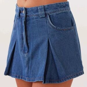 Peppermayo Ashlyn Denim Mini Skirt